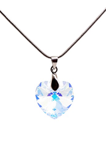 Jual Torenda Love Pendant Kalung Liontin Swarovski Kristal