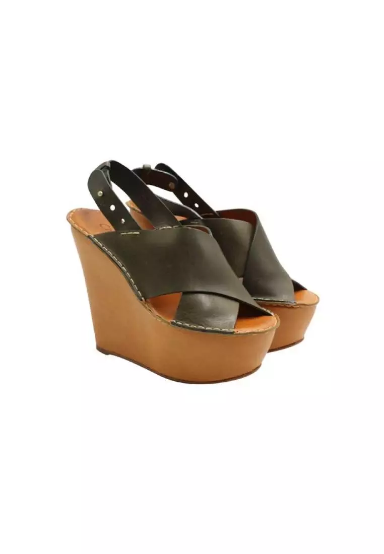 Chloe new arrivals logo wedges