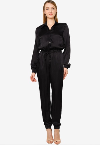 MISSGUIDED black Tall Utility Style Jumpsuit BB77EAA97B0175GS_1