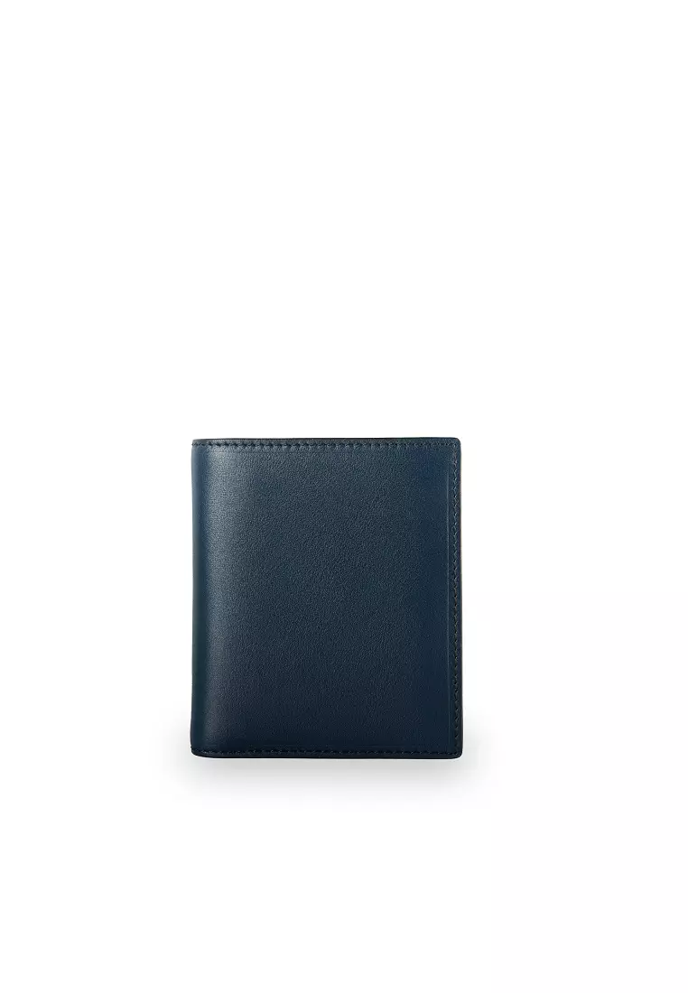 Warren Vertical Wallet w/ Detachable Card Holder (RFID) - Navy