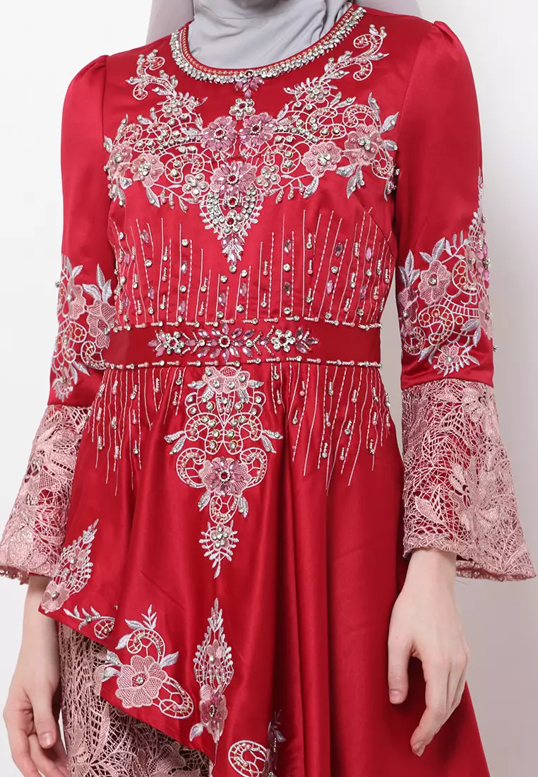 Bibiq Gamis Brokat Satin