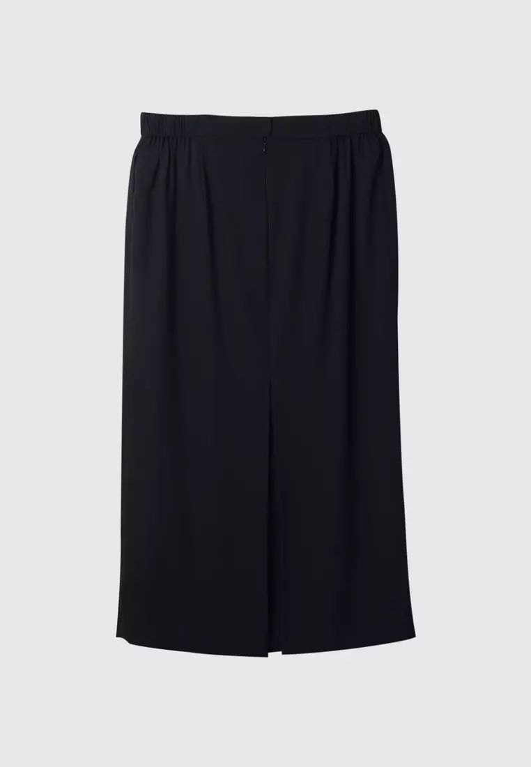 Ms. Read Back Pleated Long Skirt