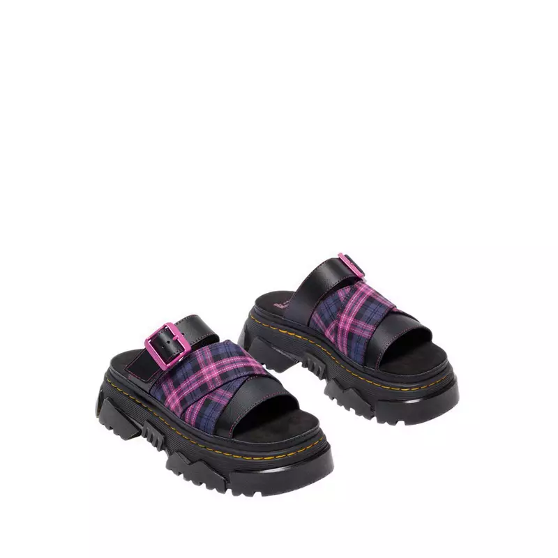 Dr. Martens Mattison Slide Black + Pink Multi