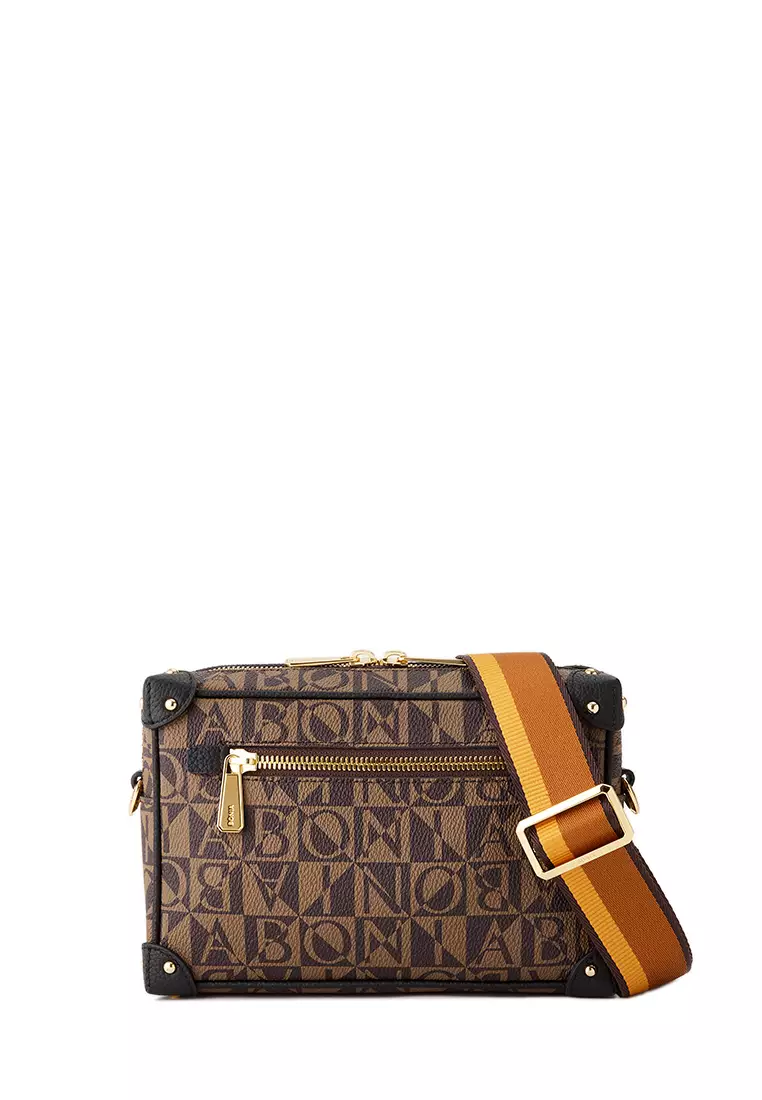 Bonia monogram outlet sling bag