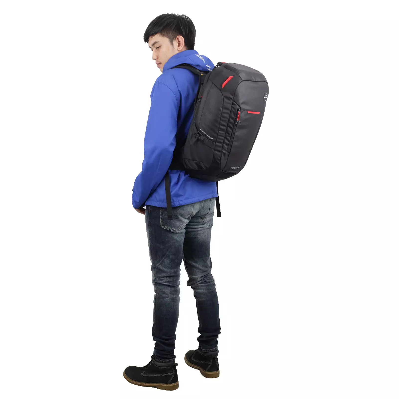 Kalibre Tas Ransel Pria Backpack Breakdown 01 23L Black-Red 911124019