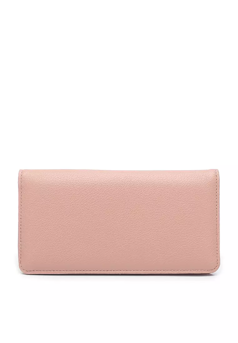 2 In 1 Long Purser with Coin Purse - Pink