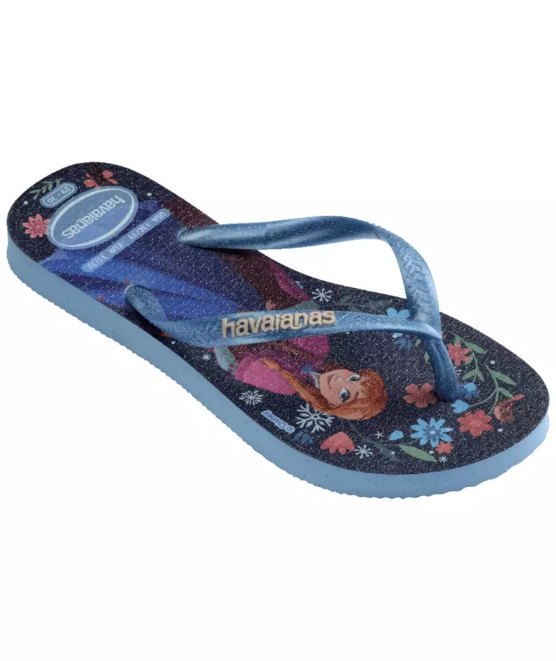 Havaianas 2704 Kids Slim Princess Azul/Azul Lavanda - Sandal Anak