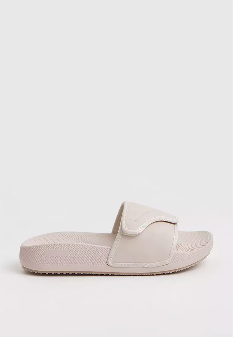 Women's Leather Slides with Soft Sole