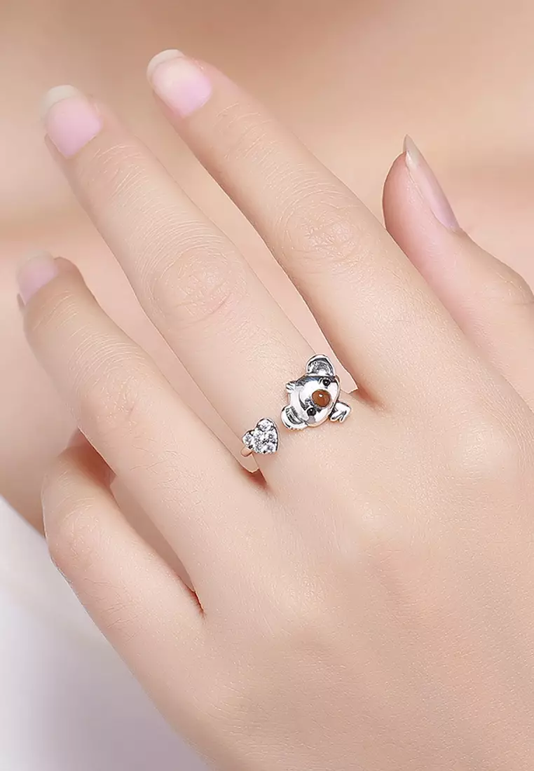 Big Head Baby Koala Adjustable Fashion Ring