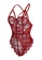 LYCKA red LDB4270-Lady One Piece Sexy Lace Bodysuit Pajamas Nightwear (Red) A8CF1US3776CFDGS_2