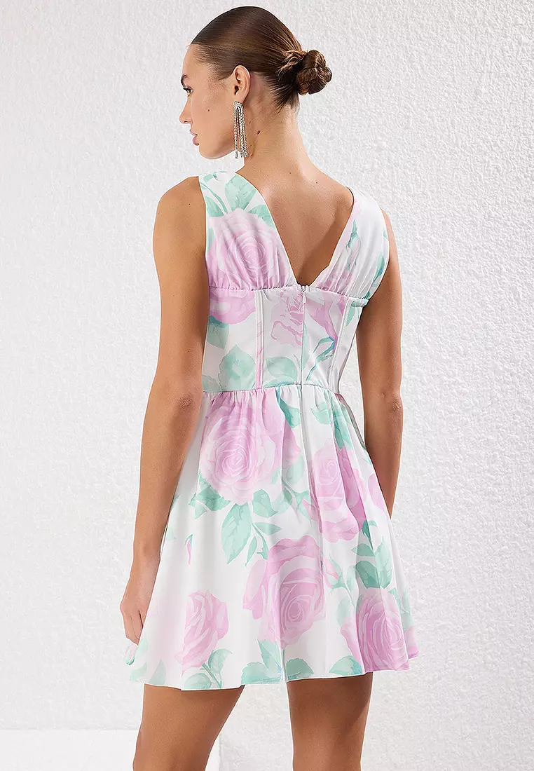 A-Line Tie Detail Dress
