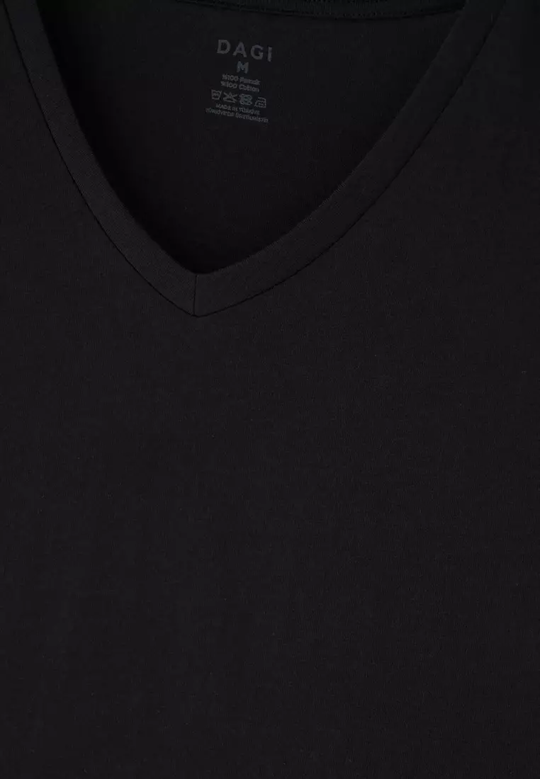 Dagi Herren Unterhemd Aus Baumwolle – Basic T-Shirt, Weich & Atmungsaktiv, Klassischer Schnitt