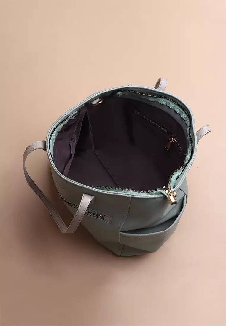 Tas Tote Wanita Silvertote Chelsea Sage Green