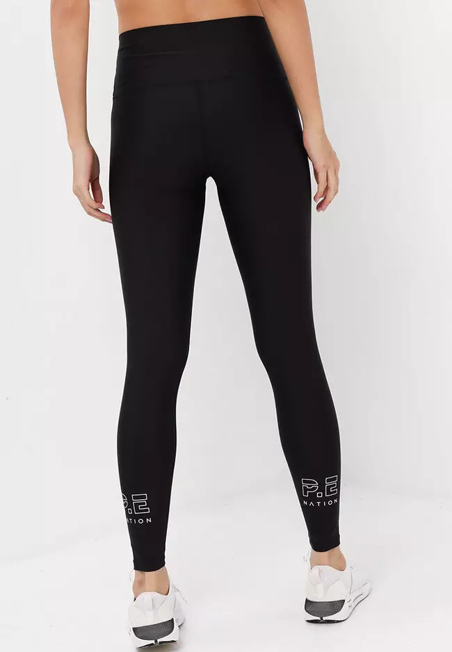 Buy P.E Nation Alignment Cropped Leggings - Black At 55% Off