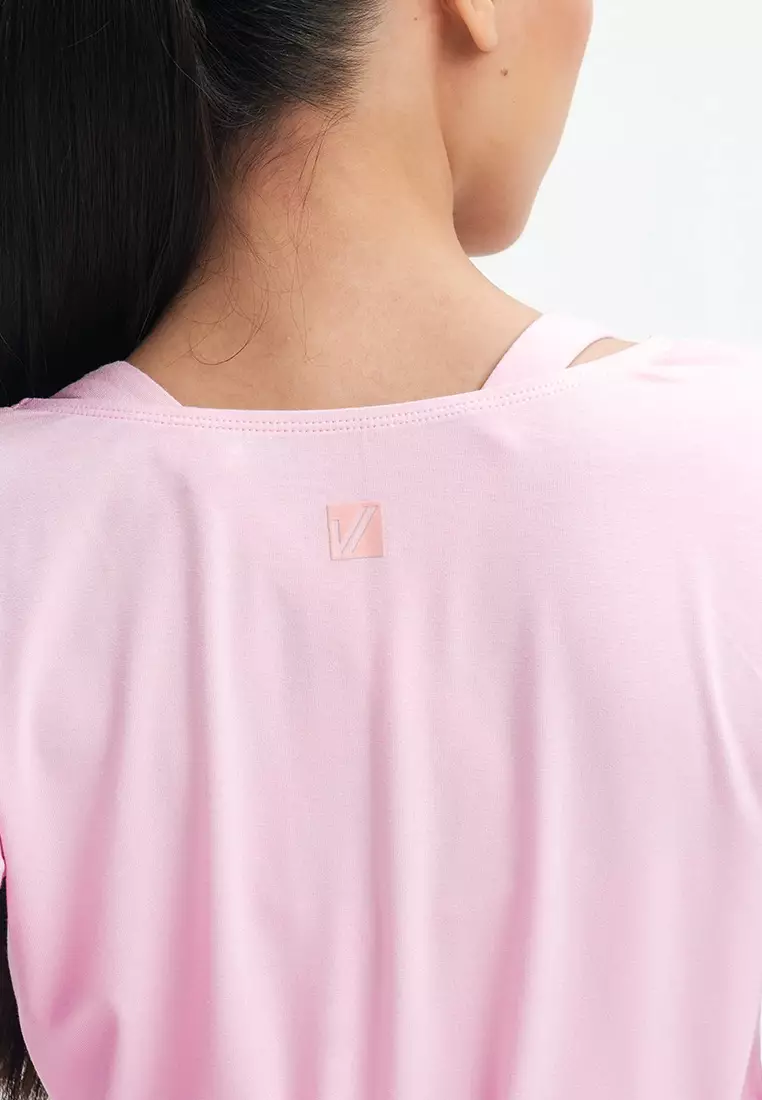 Daily Royale Wrap Top - Pink Blush