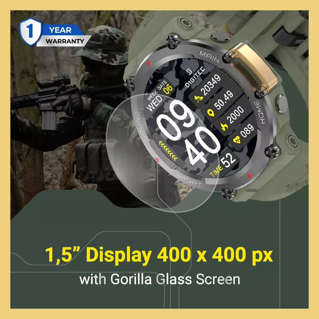 Jam Tangan Smartwatch Digitec GAMA Original Resmi