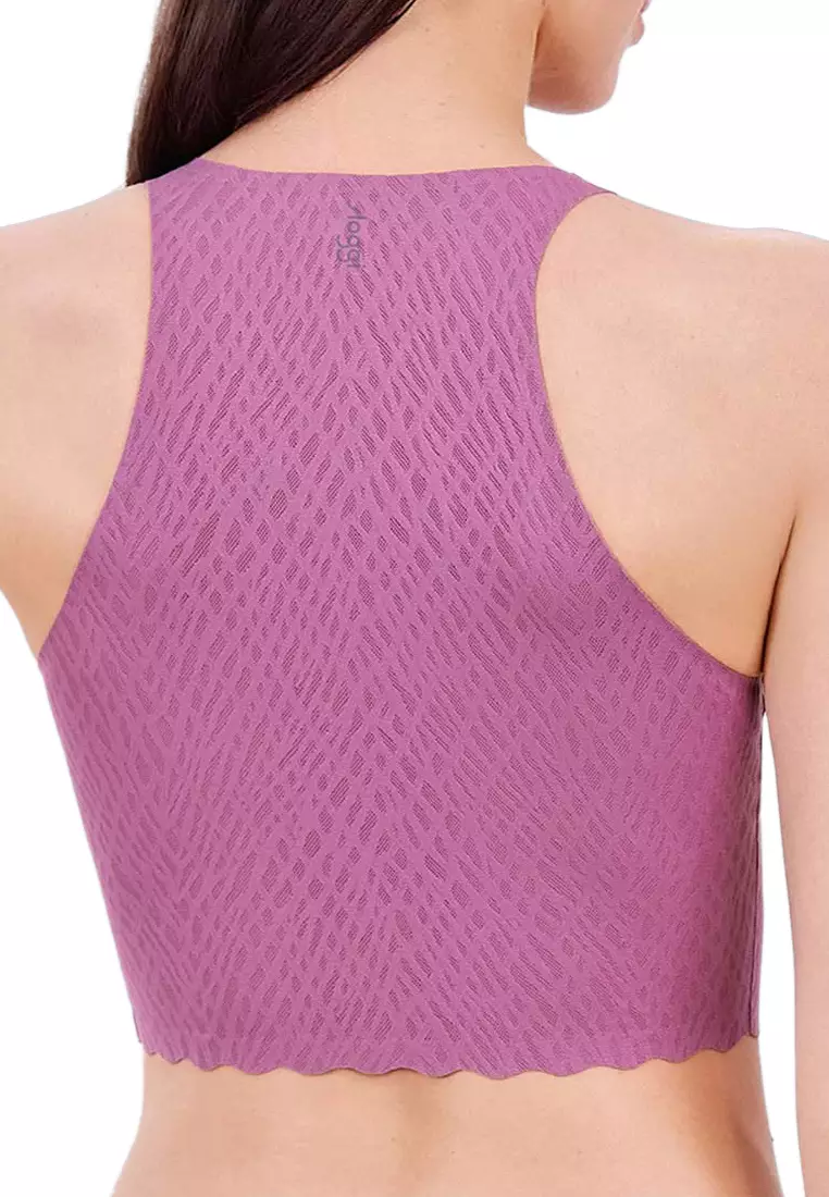 Sloggi ZERO Feel Bliss Crop Top Bra for Women - Pink Pearl