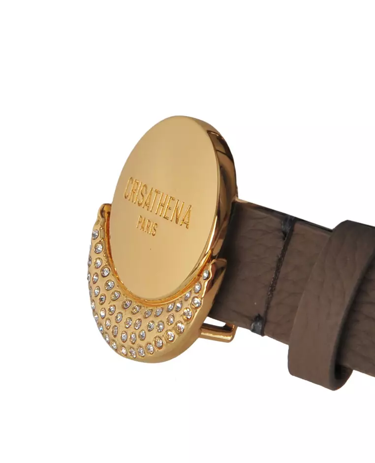 Sunmoon Belt in Brown,Gold