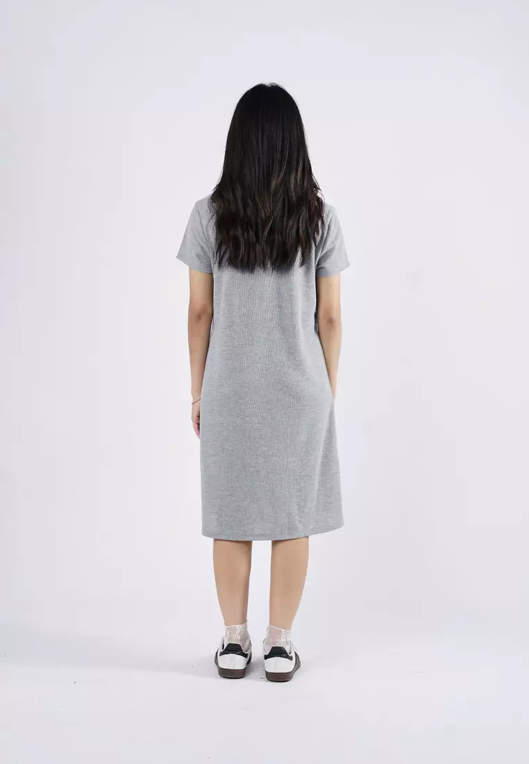 3Second Women's Maxi Collar Dress Short Sleeve Game C050225