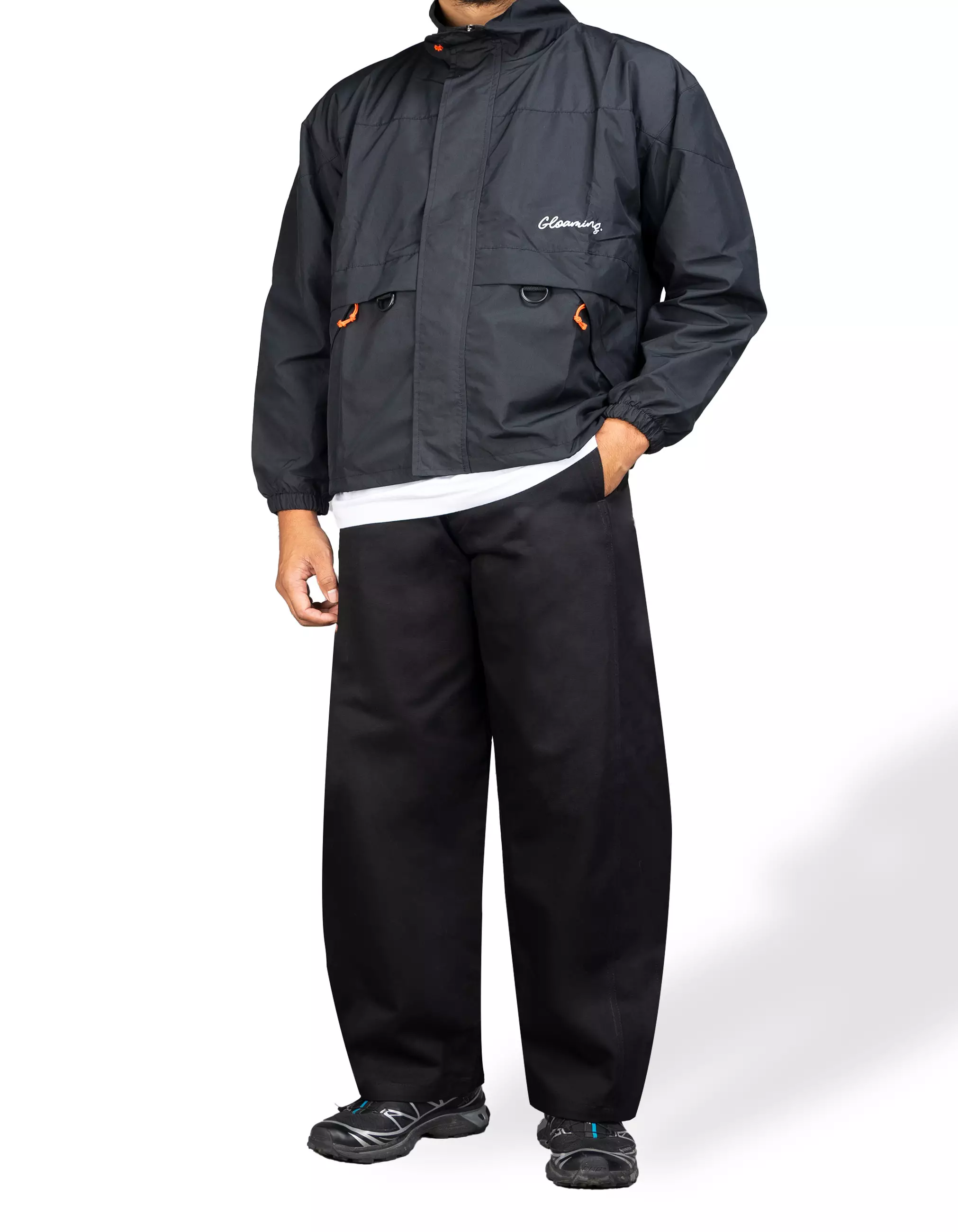 Gloaming Celana Barrel Twill Baggy Unisex Black