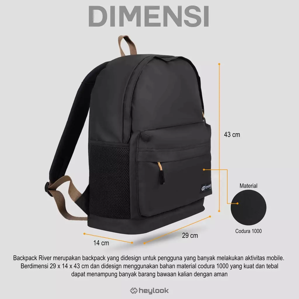 Jual Heylook Heylook Official Tas Ransel River Pria Original