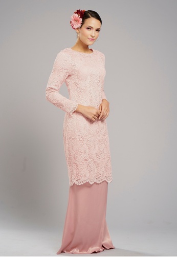 Buy Loveaisyah Paisley Lace Baju Kurung Online Zalora Malaysia