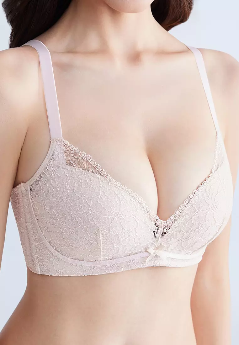 RIMA SUPER BOOST PUSH-UP WIRELESS LACE BRA FOR WOMAN GIRL BR14477