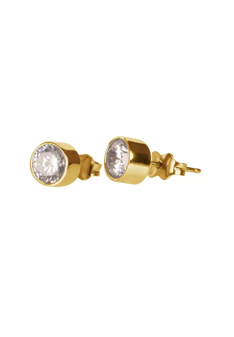 Arden Studs Earrings .40 Carat 18k Gold - Medium
