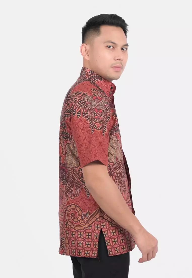 kemeja batik pria lengan pendek  KAWUNG ASMORO