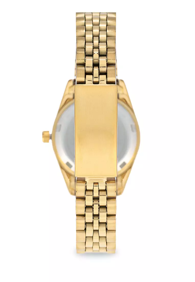 Analog Watch 20122403-Gold - Silver Dial