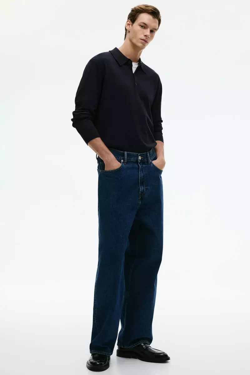 Regular Fit Fine-knit polo shirt