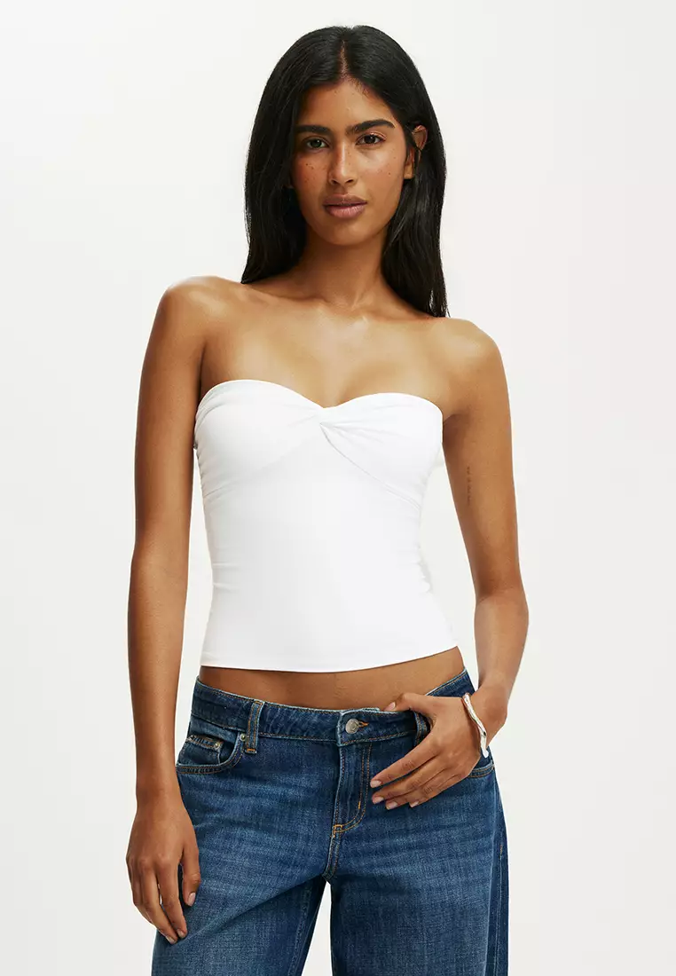 Hold Me Twist Bandeau Top