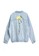 iROO blue Drop Shoulder Denim Jacket With Back Embroidery Detail 231A6AAF1F0D64GS_7