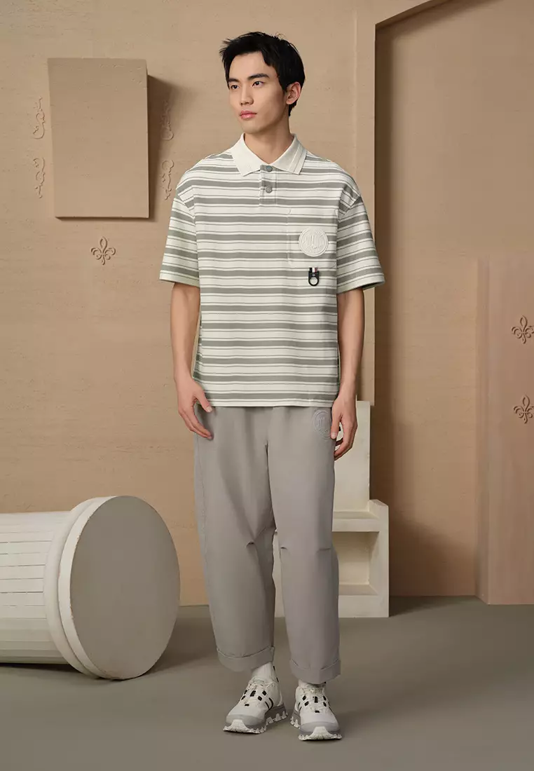 MEN'S PALLADIUM LOGO LOOSE FIT BELTED PANTS