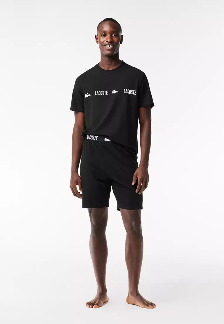 Buy Lacoste Branded Jersey Pyjama Top 2024 Online ZALORA Philippines