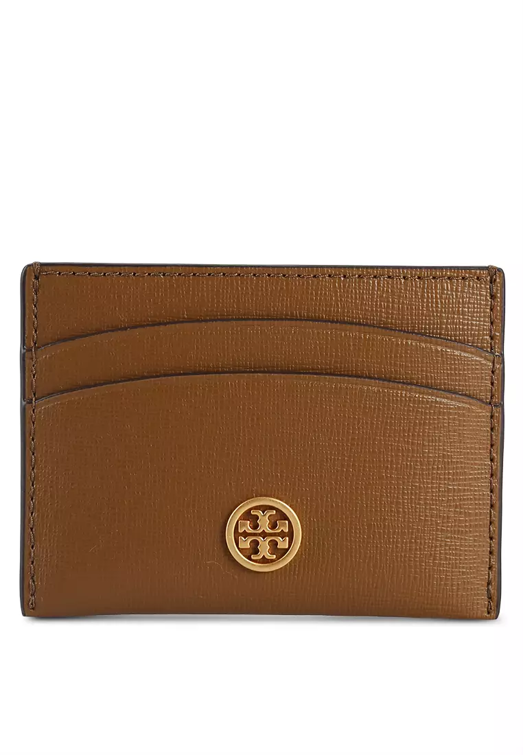 Tory Burch Robinson Floral Saffiano Leather Card Case Mini Wallet