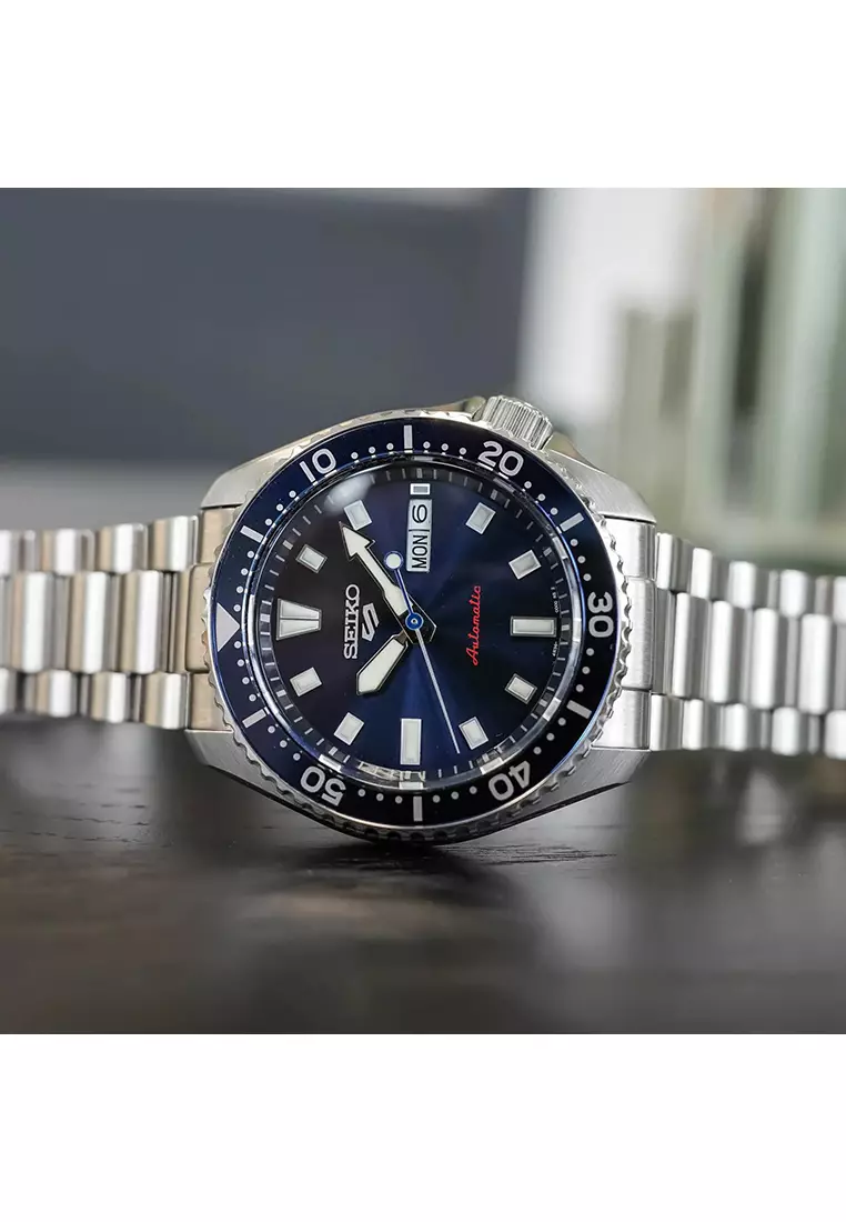 5 Sports SKX Redux Koniro Blue Automatic Men’s Watch – Blue Dial, Stainless Steel Band, SRPL83K1