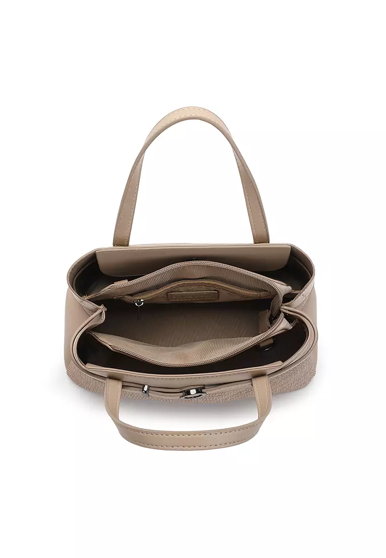 Women's Top Handle Bag / Sling Bag / Crossbody Bag / Shoulder Bag (Tas Tangan Wanita / Tas Selempang Wanita / Tas Bahu Wanita) - Cokelat