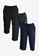 FOREST grey Forest Plus Size Stretchable Dri-Fit 3 Quarter Pants Shorts Quick Dry Short Pants Men - PL65799-03DkGrey FABC2AAF174525GS_5