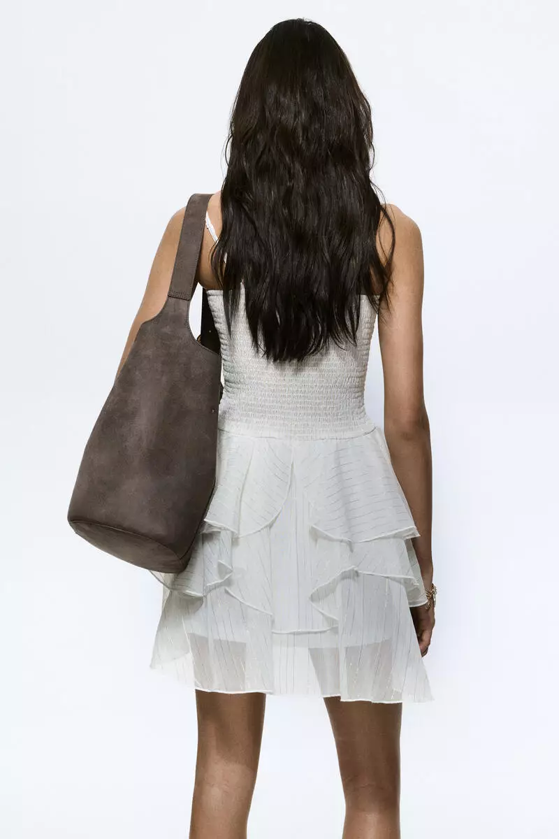 Smocked strappy dress