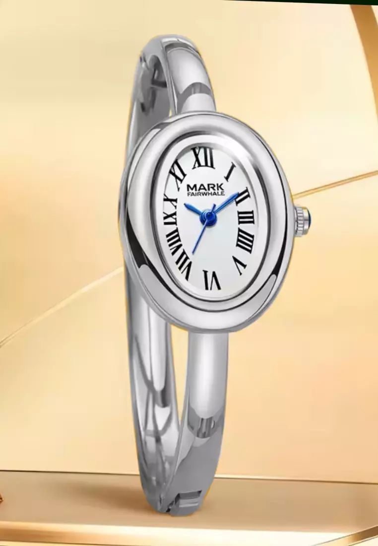 Ladies Quartz Watch, Bangle Bracelet