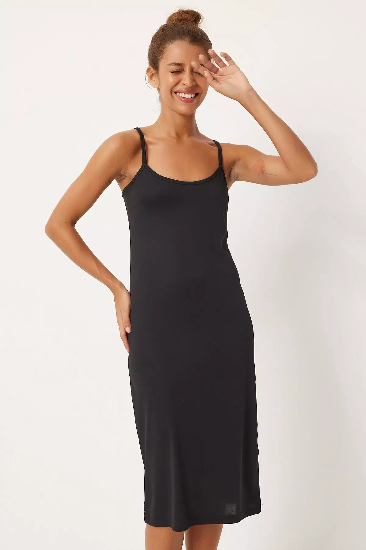 Solid shade Inner Midi Dress