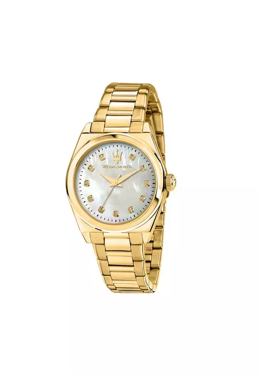 【2 Years Warranty】MASERATI Velocita' 35mm Women's Quartz Watch R8853152502 Japan Movement