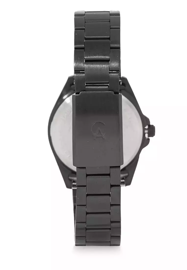 Alexandre Christie Jam Tangan Wanita - Black Silver - Stainless Steel - 1011 LDBIPBASL