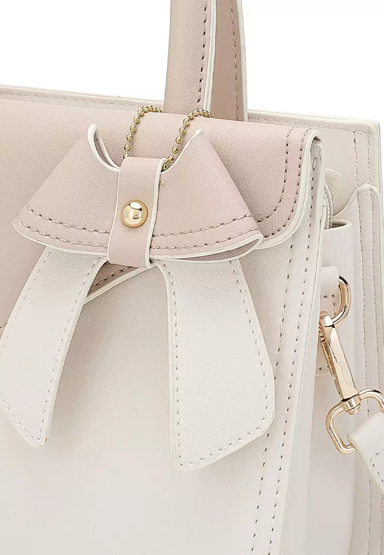 Shoulder Bag / Sling Bag / Top Handle Bag / Hand Bag - White