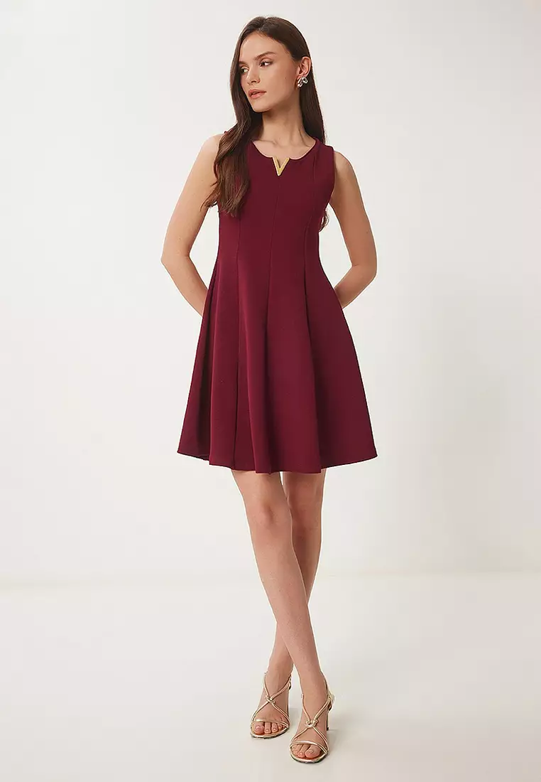 Flounce Mini Knitted Dress