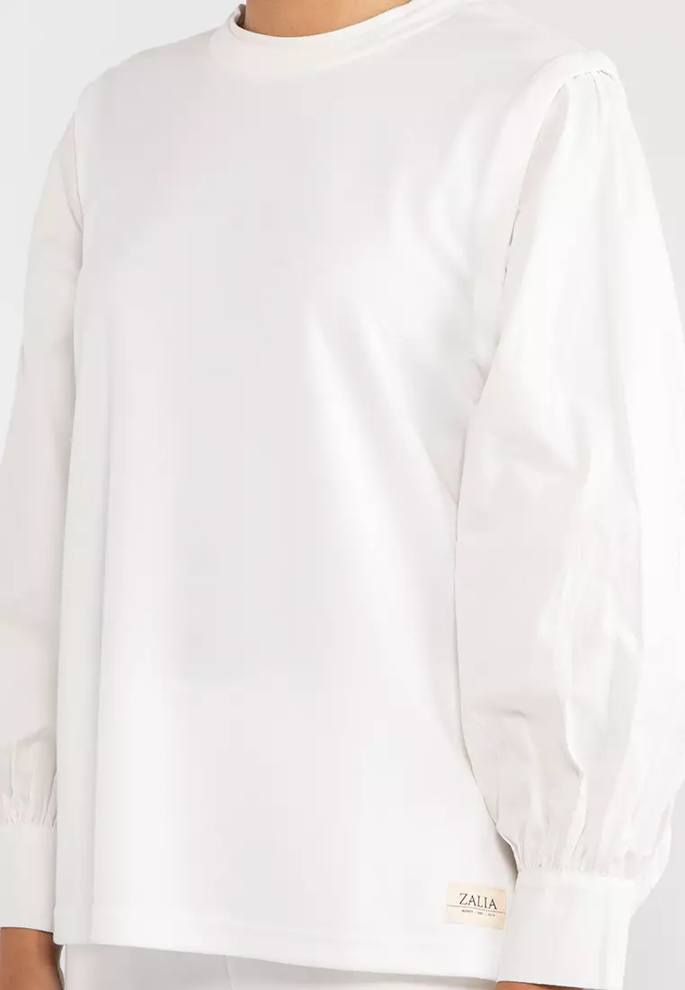 White sweater top best sale