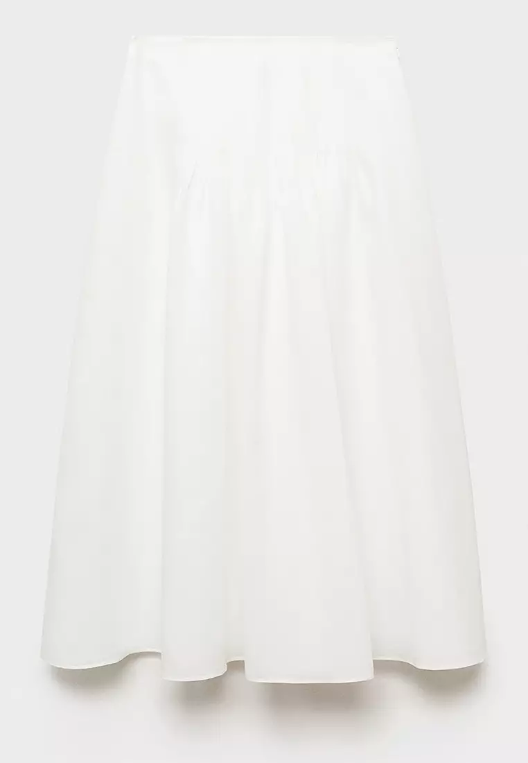Ramie Pleated Skirt