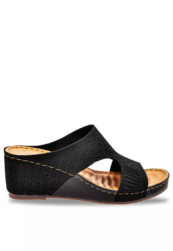 Comfort Slip On Wedge Sandals