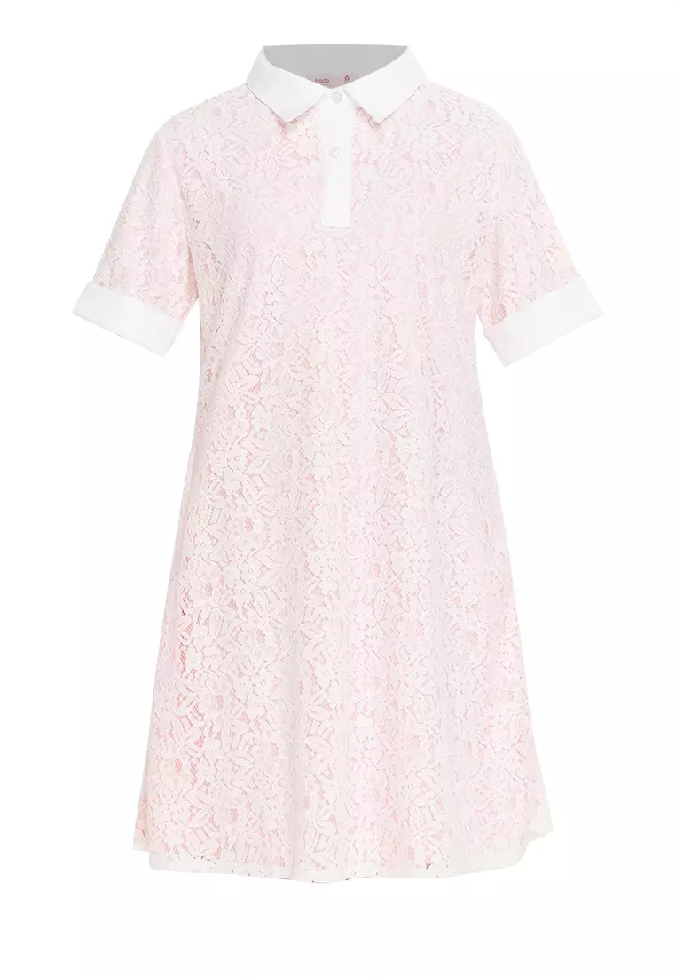 Lorien Lace Tent Dress with Collar